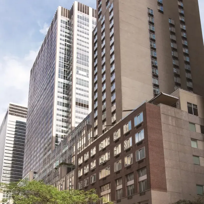 The building on West 51st Street